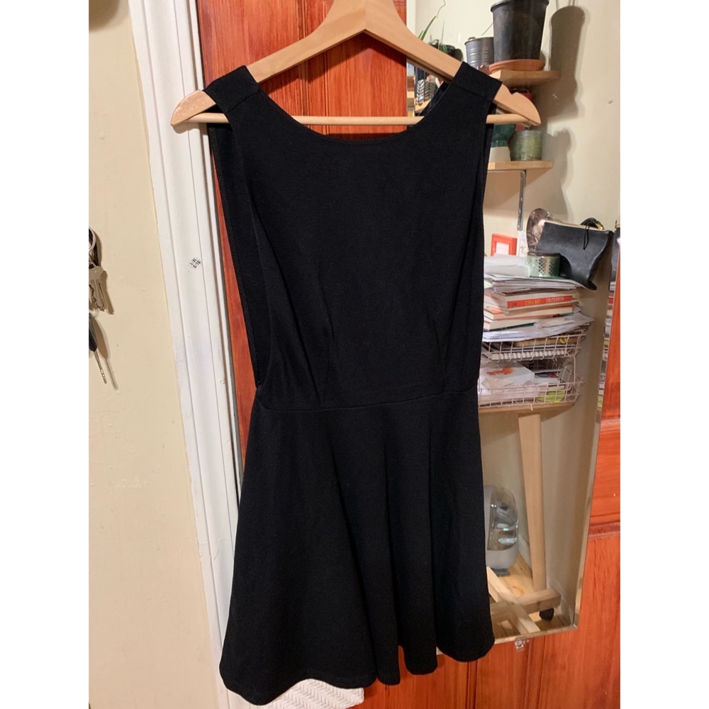American Apparel Black Skater Dress - Picture 4 of 6